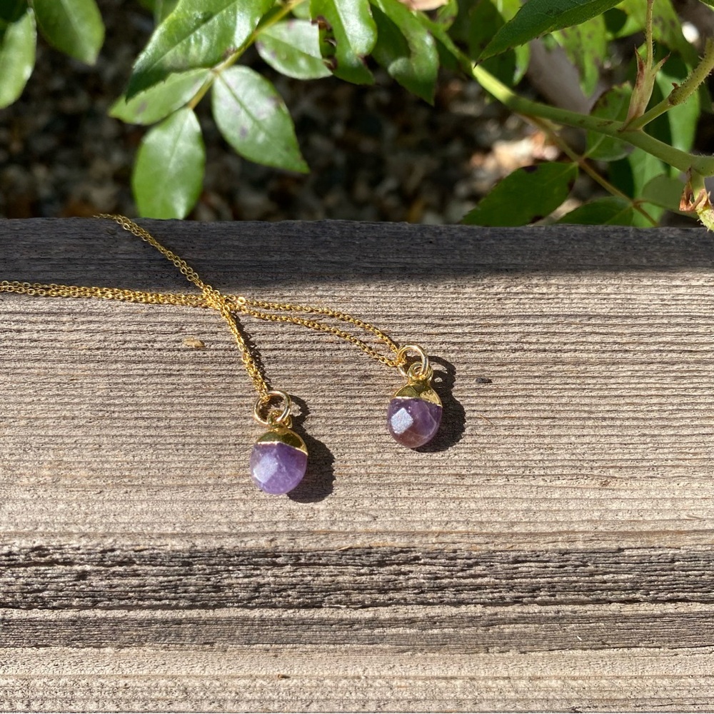 handmade milky jade charm necklace